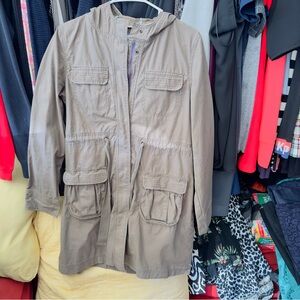 1048 old navy long coat army green